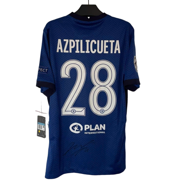 [Có chữ ký] Áo đấu Chelsea 2021 có chữ ký của Azpilicueta