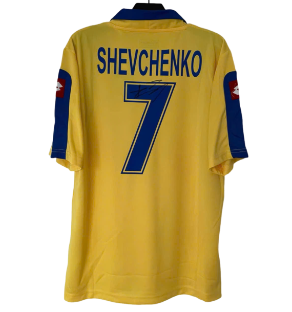 [Có chữ ký] Áo đấu Ukraine 0708 Shevchenko có chữ ký