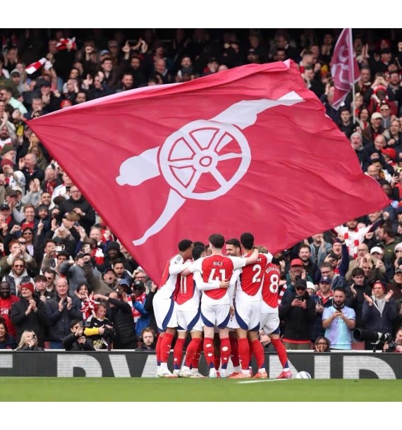 Áo đấu Arsenal mùa giải 2024-25 có chữ ký của toàn đội (Champions League)