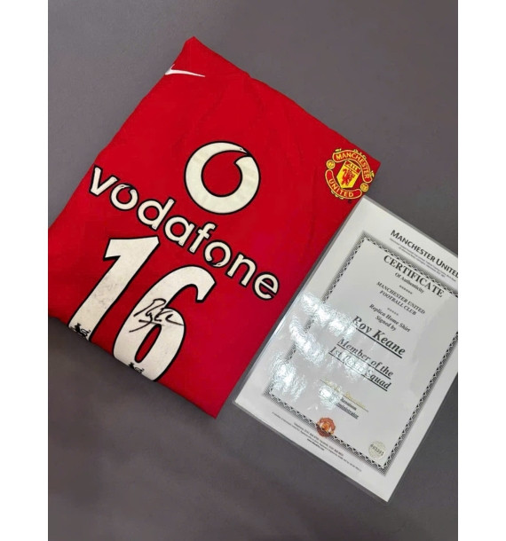 Áo đấu Manchester United có chữ ký của Roy Keane mùa giải 2002-2003