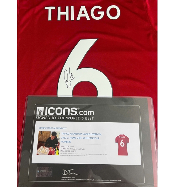 🔥 ÁO ĐẤU SIGNED THIAGO ALCATARA – HÀNG CHÍNH HÃNG + COA ICONS 🔥