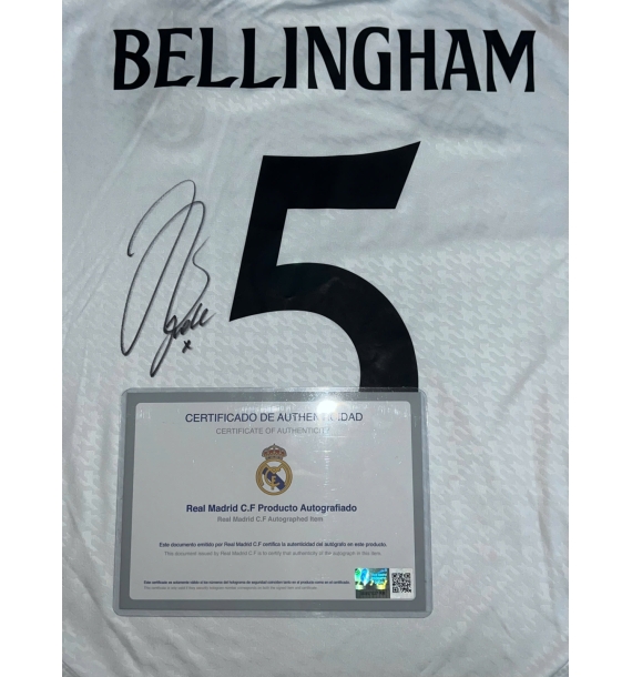 🔥 ÁO Jude Bellingham KÝ TAY – REAL MADRID 2024/2025 | COA CHÍNH HÃNG 🔥